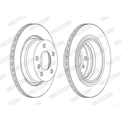 Abbildung von FERODO PREMIER High Carbon DDF1285C Bremsscheibe 294 19 5 Belüftet beschichtet mit Schrauben BMW: Z4 Roadster