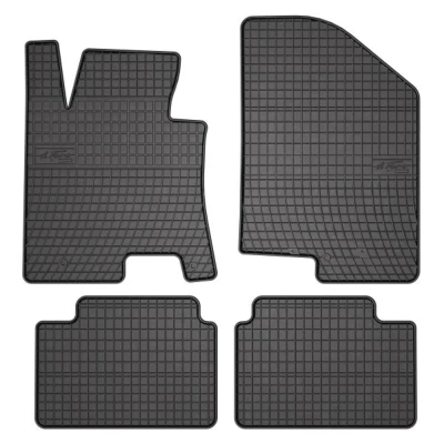 Abbildung von FROGUM 0430C Fußmattensatz Gummi vorne und hinten 4 schwarz Maßgefertigt KIA: cee‘d II Hatchback