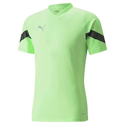 Abbildung von PUMA Herren Teamfinal Training Jersey Pullover, Fizzy Lime Black Silver, L