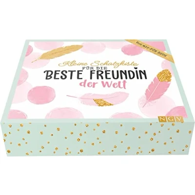 Abbildung von Kleine Schatzkiste für die beste Freundin der Welt. Verschenkbox Freundinnen: Schmuckbox mit Freundschaftsbuch &amp; 25 Bucket List Karten