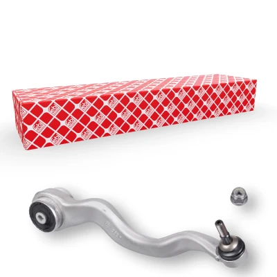 Abbildung von FEBI BILSTEIN 102430 Querlenker mit Sicherungsmutter Trag /Führungsgelenk, Lager Vorderachse rechts Aluminium 16 BMW: 3 Touring