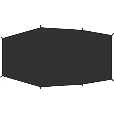 Abbildung von Fjällräven Lite 3 Footprint Black Zelt Zubehör