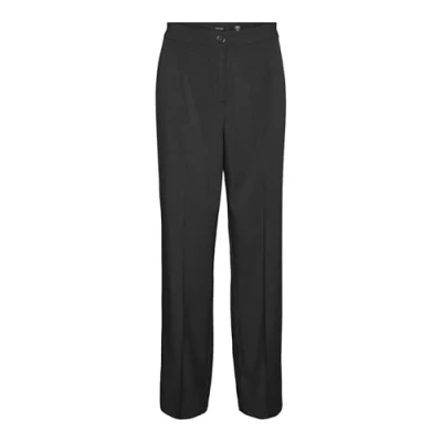 Abbildung von Vero Moda RITA MW Straight Stoffhose, Damen, Größe: XSx34, Black