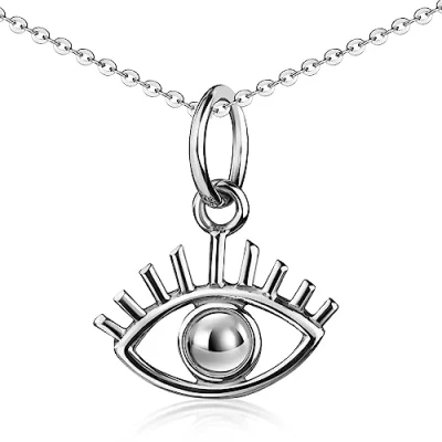 Abbildung von Materia Auge Kette Silber 925 Damen Nazar Kettenanhänger KA 217 K141