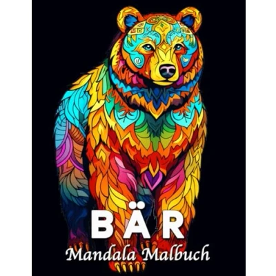 Abbildung von Bär Malbuch: 60 schöne Bären Mandala Muster für Stressabbau und Entspannung