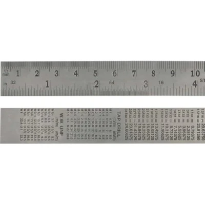 Abbildung von Faithfull FAIRULE600SS Lineal aus Edelstahl, 600 mm lang, 30 breit