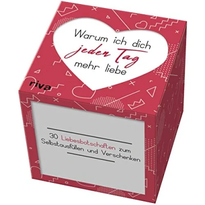 Abbildung von Warum ich dich jeden Tag mehr liebe: 30 Liebesbotschaften zum Selbstausfüllen und Verschenken