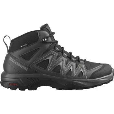 Abbildung von Salomon X Braze Mid Gore Tex Wasserdichte Damen Outdoorschuhe, Outdoor bereit, Sportliches Design, Vielseitiger Einsatz, Black, 41 1/3
