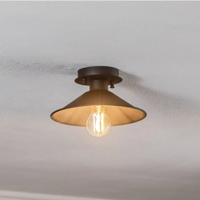 Abbildung von Deckenleuchte Hatilde D24cm Schwarzes Metall Menzzo