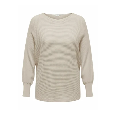 Abbildung von ONLY CARMAKOMA Damen Carnew Adaline L/S KNT Strickpullover, Pumice Stone, 52 54 Große Größen EU