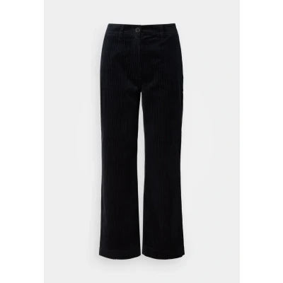 Abbildung von Marc O&#039;Polo Pants Straight LEG Cropped Length WELT Pocket Stoffhose, Damen, Größe: 40, Deep night blue