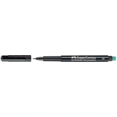Abbildung von Faber Castell 152399 Marker Multimark S, permanent, schwarz, 1 Stück