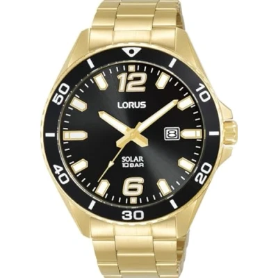 Abbildung von Lorus Herren Analog Quarz Uhr mit Edelstahl Armband RX366AX9