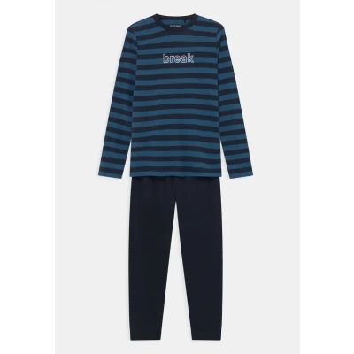 Abbildung von Schiesser LANG Pyjama für Kinder, Größe: 152, Blau