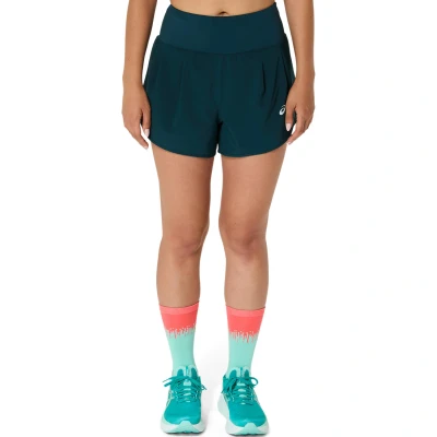 Abbildung von Asics ROAD Short kurze Sporthose, Damen, Größe: XL, Saxon green