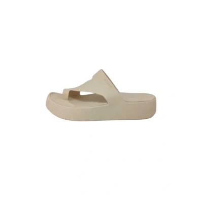 Abbildung von Crocs Badesandale, Damen, Größe: 41/42, Beige Schuhe