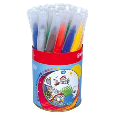 Abbildung von Filzstift STABILO power max 24er Dose mit 12 verschiedenen Farben