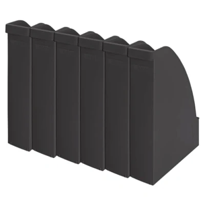 Abbildung von Leitz Stehsammler A4, 6er Pack, Blauer Engel, Recycle Sortiment, Schwarz, 24765095
