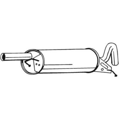 Abbildung von BOSAL 233 119 Endschalldämpfer VOLKSWAGEN: Passat B5 GP Estate, Saloon, Estate