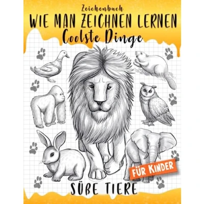 Abbildung von Zeichenbuch: Wie man Zeichnen Lernen Coolste Dinge süße Tiere für Kinder: Entdecke den Spaß am Malen! (Wie Zeichnet Dinge, Band 7)