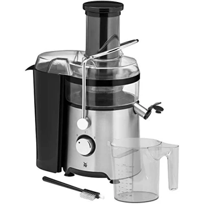 Abbildung von WMF Kult X Entsafter elektrisch Obst Gemüse aus Edelstahl, 500W, Saftmaschine, Slow Juicer für große Fruchtstücke, Saftkrug 1,2l, Schaumfilter, 2 Geschwindigkeitsstufen, edelstahl matt