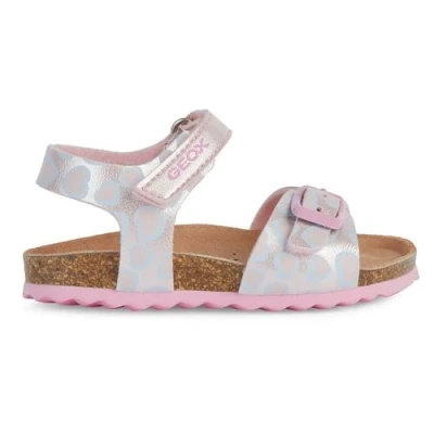 Abbildung von Geox Chalki GIRL Riemensandalette für Kinder, Größe: 21, Light pink Schuhe