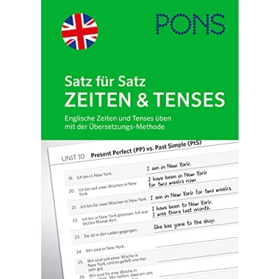 Abbildung von PONS Satz für Zeiten und Tenses Englisch: Englische üben mit der Übersetzungs Methode