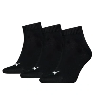 Abbildung von Puma Unisex Quarter Sock, Black, 47/49 (3er Pack)