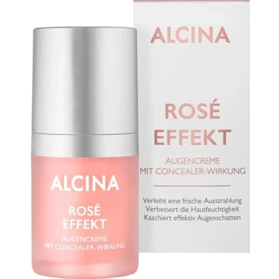 Abbildung von ALCINA Rosé Effekt Augencreme Mit Concealer Wirkung 1 x 15 ml Kaschiert effektiv Augenschatten Für reife, anspruchsvolle Haut schwarzem Hafer und weißem Tee