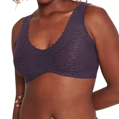 Abbildung von Sloggi FEEL 2 0 Bustier, Damen, Größe: Large, Blueberry