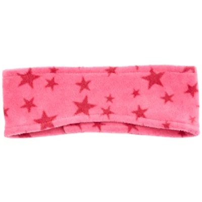 Abbildung von Playshoes Unisex Kinder Fleece Stirnband Winter Stirnband, pink Sterne, one size