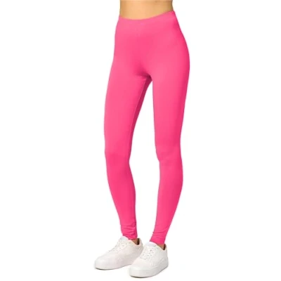 Abbildung von Merry Style Damen Lange Leggings aus Viskose MS10 143 (Rosa, 3XL)