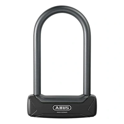 Abbildung von ABUS Bügelschloss Granit Plus 640/135HB230 + TexKF Halterung Extra leichtes Fahrradschloss mit Rundbügel Sicherheitslevel 12 Schwarz