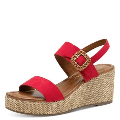 Abbildung von Marco Tozzi Keilsandalette, Damen, Größe: 40, Red Schuhe