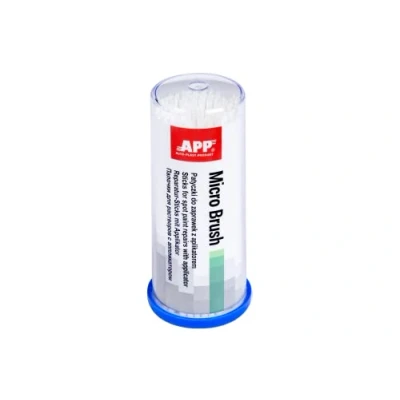 Abbildung von AUTO PLAST PRODUKT APP Micro Brush Lackstifte mit Applikator Lacktupfer weiß 1,0 mm 100 Stück, Weiss
