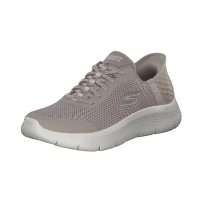 Abbildung von Skechers Damen Go Walk Flex Hands Free Slip ins Grand Entry Sneaker, Taupe, 40.5 EU