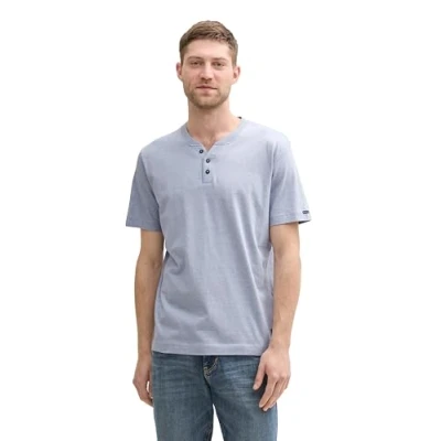 Abbildung von TOM Tailor Tshirt basic, Herren, Größe: Large, Dove blue white fine stripe