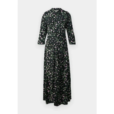 Abbildung von YAS Yassavanna Shirt Dress Blusenkleid black/green, Damen, Größe: XS, Black/green