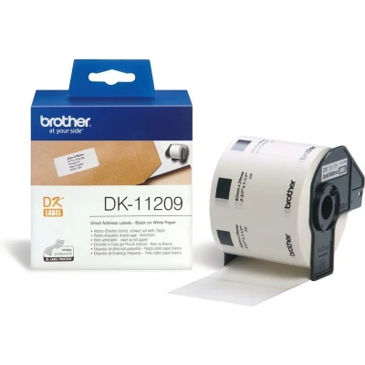 Abbildung von Etiketten für Drucker Brother DK 11209, 62 x 29 mm, Weiß