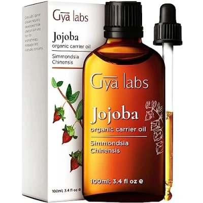 Abbildung von Gya Labs Bio Jojobaöl für die Haut 100% reines natürliches unraffiniert Haare, Körper, Ohren, Nägel, Make up Entferner &amp; Gesichtsfeuchtigkeitscreme (100ml)