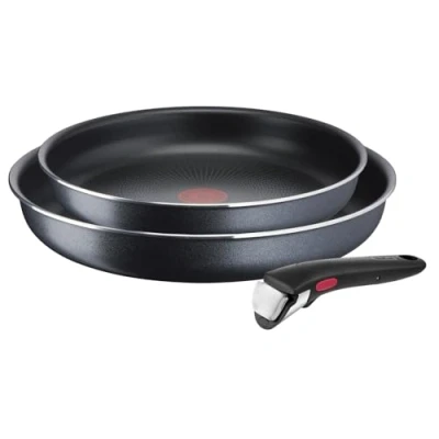 Abbildung von Tefal Pfannen Set »Ingenio XL Force«, Aluminium, (Set, 3 tlg., je 1 Pfanne Ø 24/28 cm, H: 6 cm), Antihaft, abnehmbarer Griff, Thermo Signal, alle Herde außer Induktion