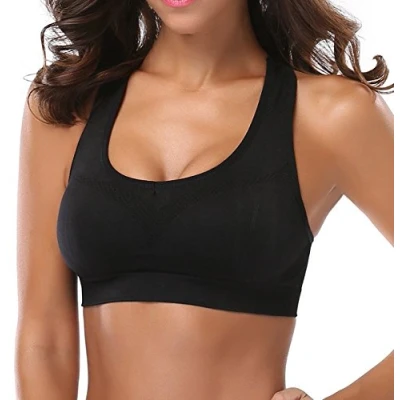 Abbildung von ANGOOL Sport BH,Klassische Frauen Büstenhalter Ohne Bügel Ringerrücken Sports Bras Fuer Yoga Fitness Training