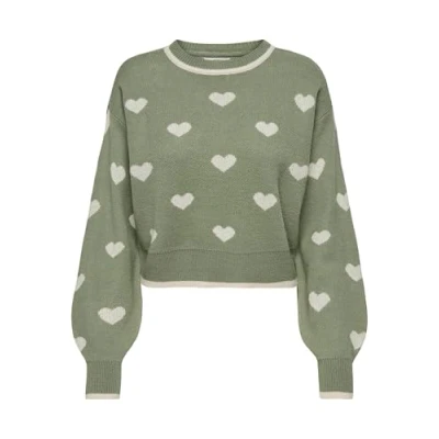 Abbildung von JDY Damen Jdyromance L/S Jacq. Pullover KNT Noos Strickpullover, Sea Spray, XS