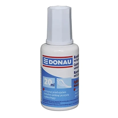 Abbildung von DONAU 7615001 99 Korrekturflüssigkeit mit Pinsel/Korrekturfluid, 20 ml