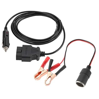 Abbildung von KIMISS Notstromkabel, OBD II Fahrzeug ECU Notstromkabel 12V Memory Saver mit Clip