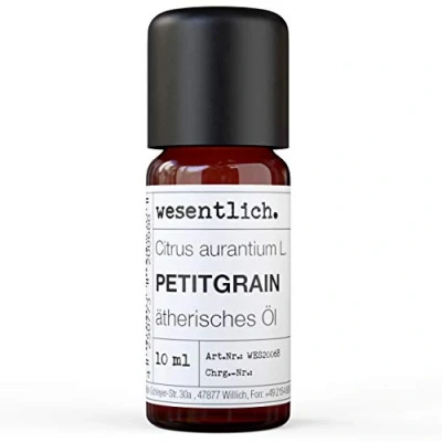 Abbildung von Petitgrainöl reines ätherisches Öl von wesentlich. 100% naturrein aus der Glasflasche (10ml)