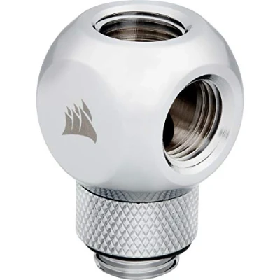 Abbildung von Corsair Hydro X Series, XF Y Splitter Drehbar (Standard G1/4&quot; Gewinde (BSPP) Messing Gefertigt, Drehmechanismus mit sicherer Dichtung, Ausgelegt auf hohe Durchflussraten) Chrom