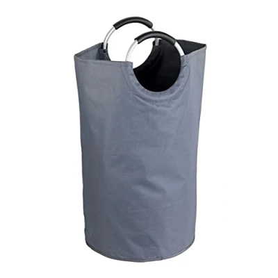 Abbildung von WENKO Wäschesammler Jumbo Stone Anthrazit, stabile Multifunktionstasche mit praktischen Tragegriffen, faltbarer Shoppingbegleiter, 69 l Stauraum, (B/T x H): 38 72 cm