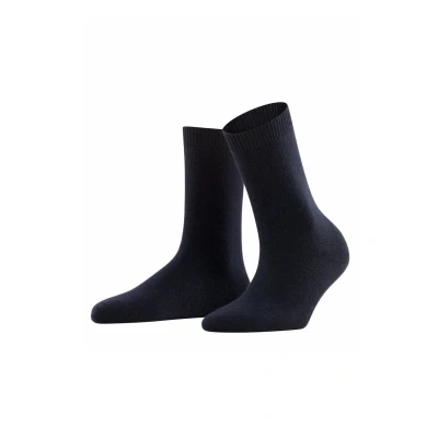 Abbildung von FALKE Damen Socken Cosy Wool W So Wolle Kaschmir einfarbig 1 Paar, Blau Dark Navy 6375, 35 38