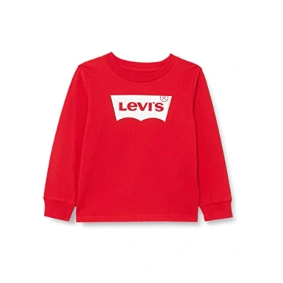 Abbildung von Levi&#039;s Batwing TEE Langarmshirt für Kinder, Größe: 128, Red/white